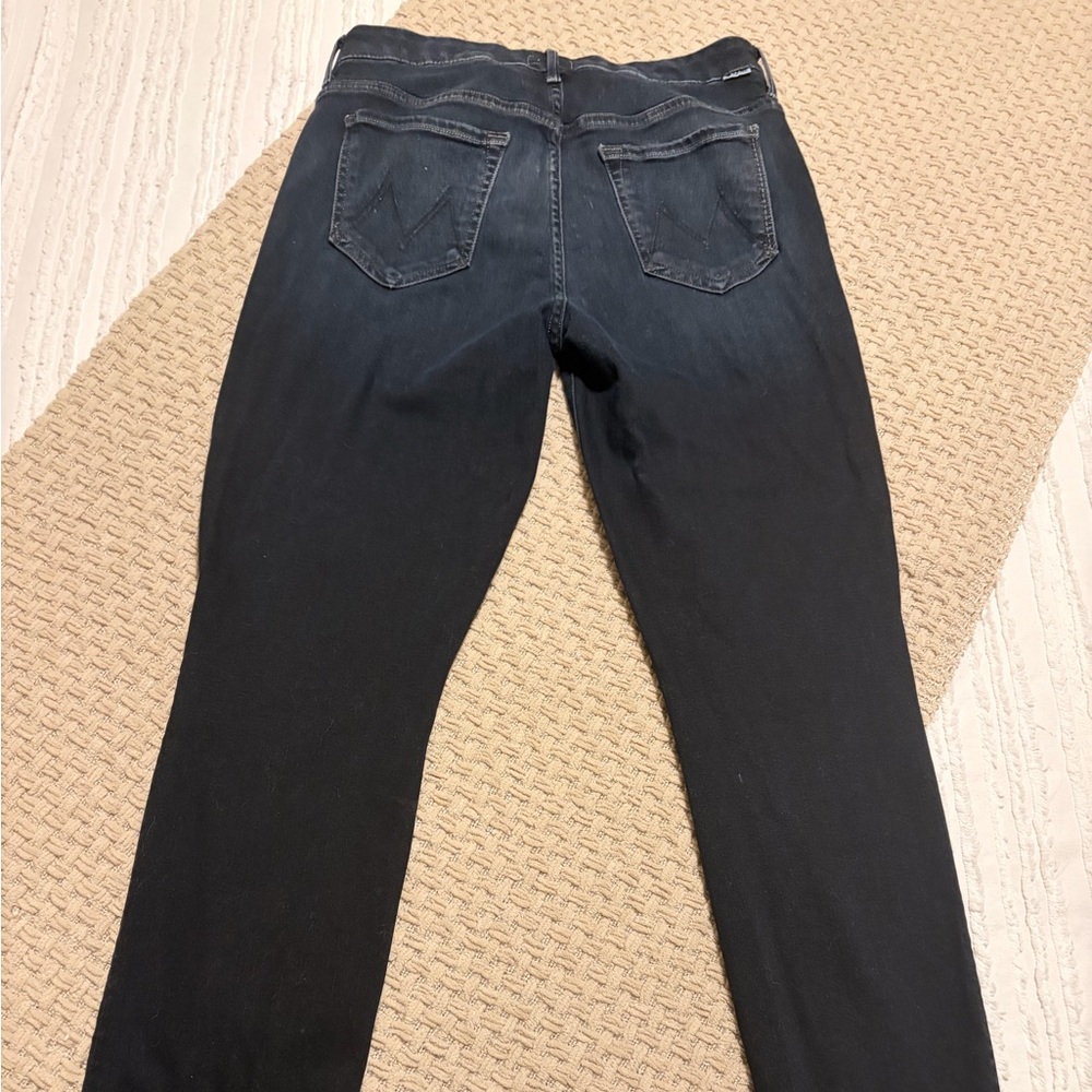 MOTHER Women's Dark Blue Skinny Jeans